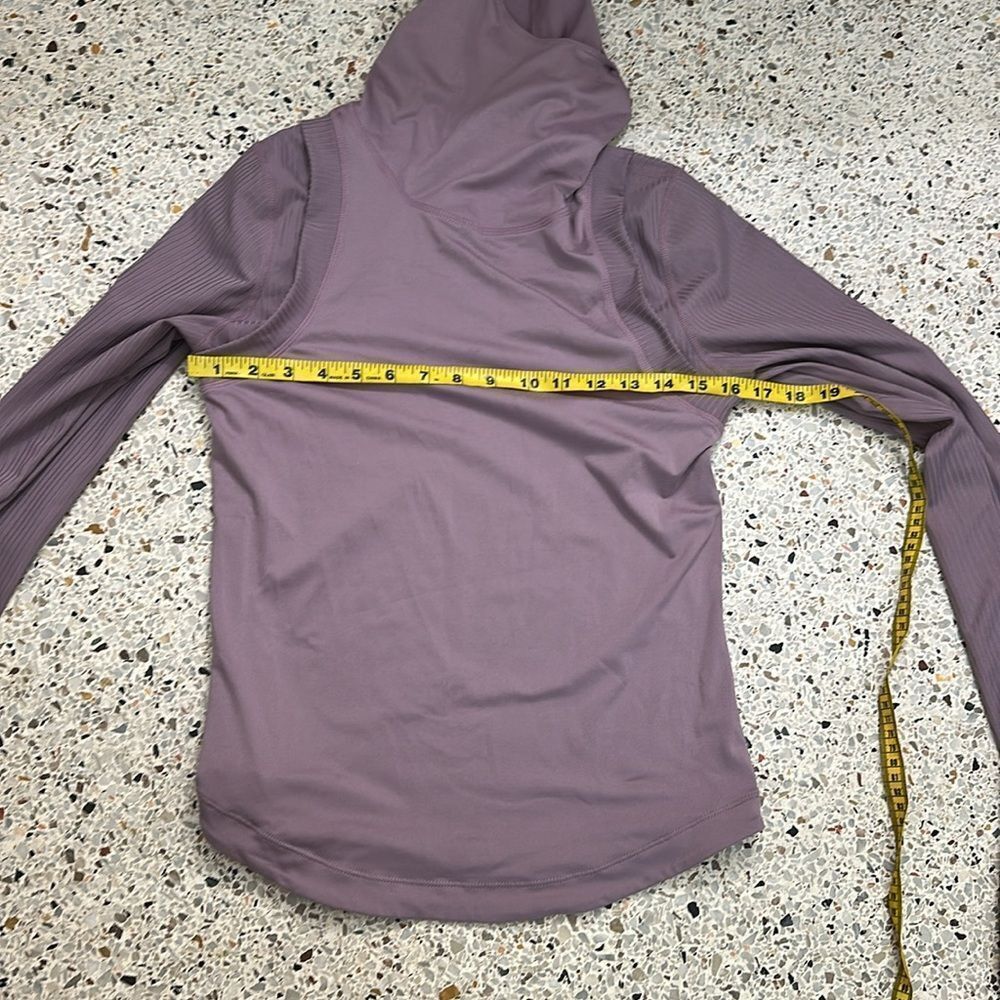 Free People Movement purple long sleeve hooded top shirt medium m - Picture 7 of 7